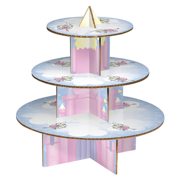 3 Tier Cake Stand Fairy Castle (Cardboard)