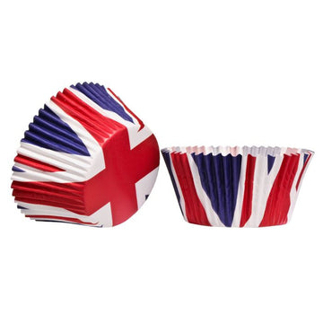 120PCS Union Jack Large Cupcake Greaseproof Cups