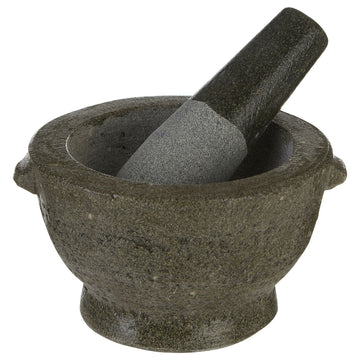 Grey Granite Mortar and Pestle