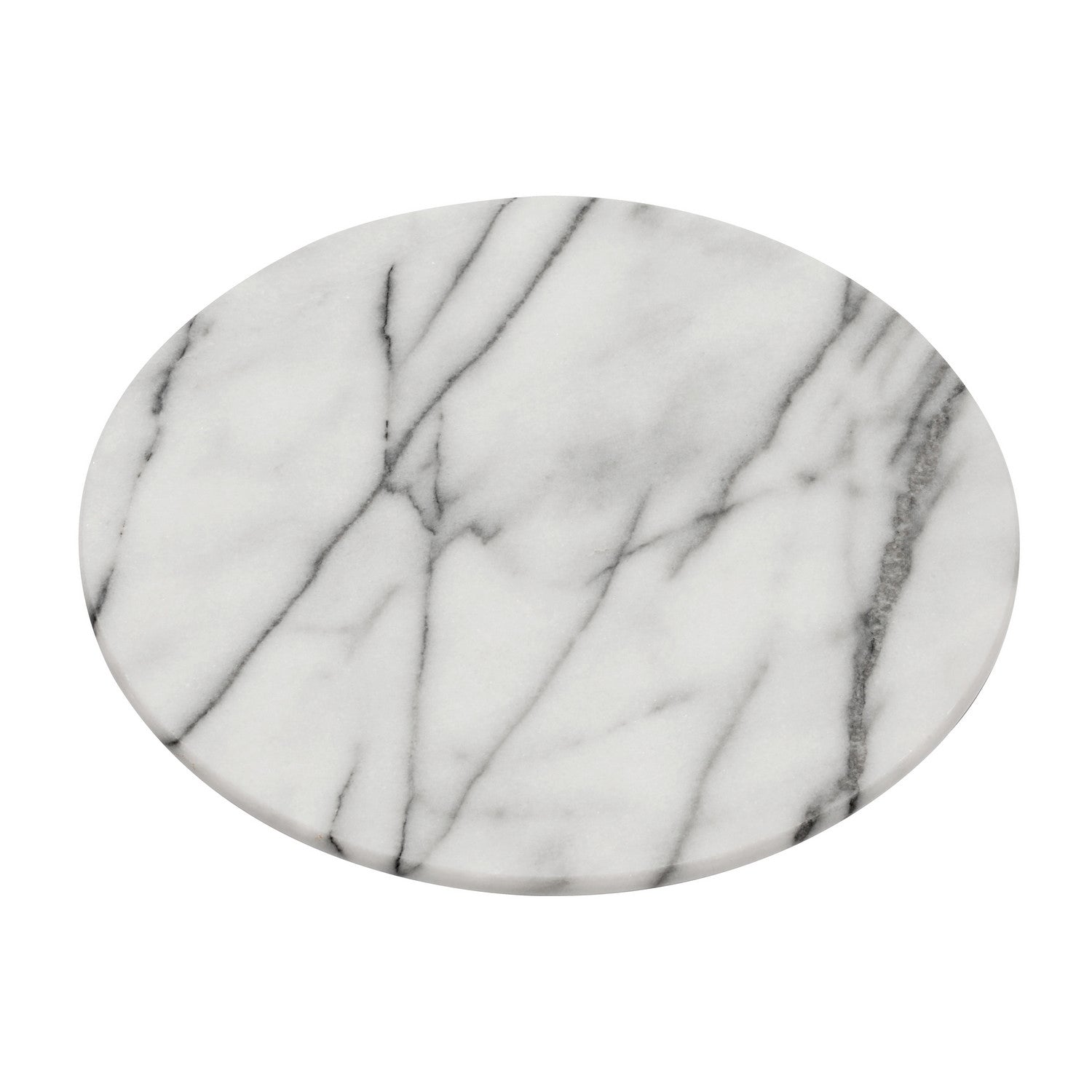 White Round Marble Lazy Susan