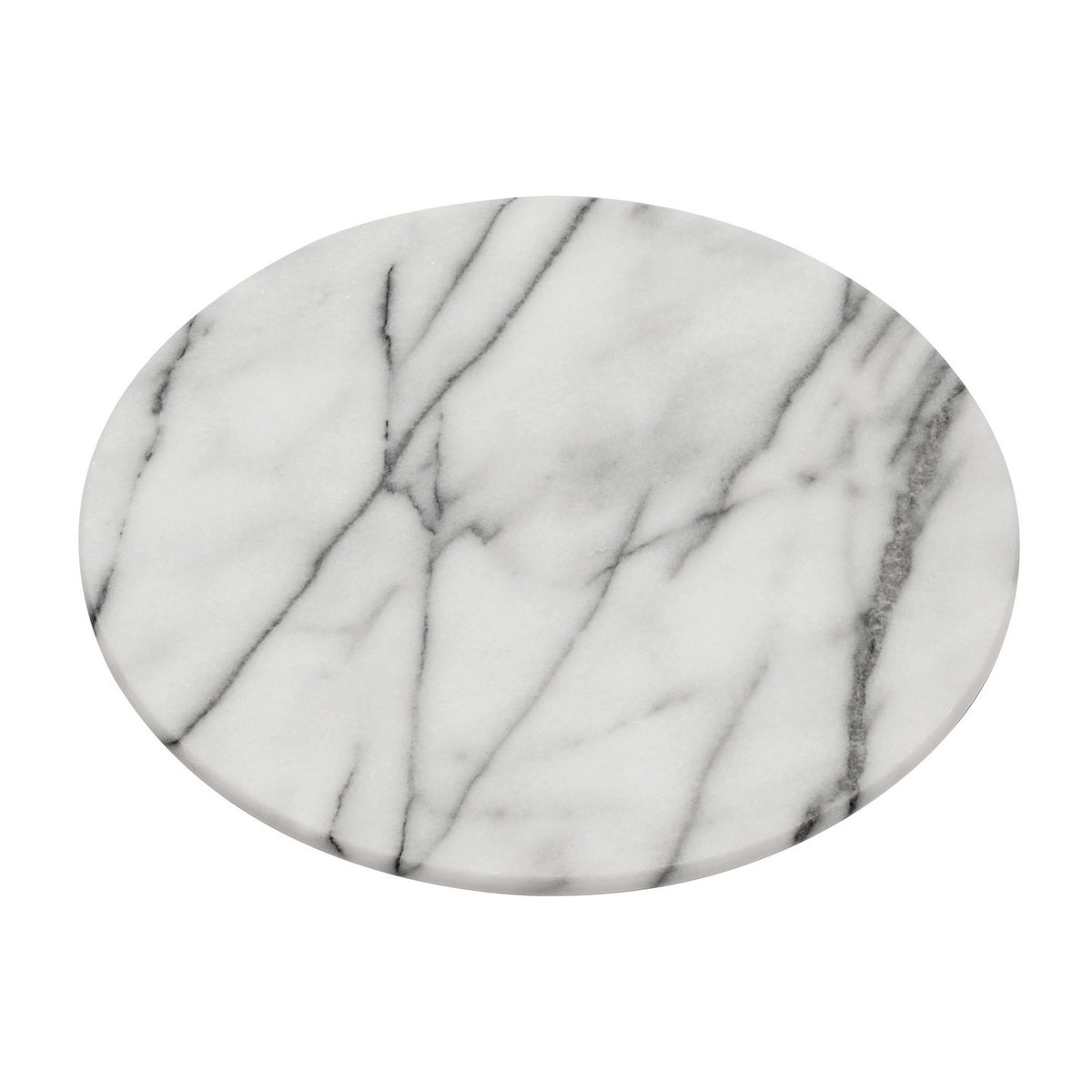 White Round Marble Lazy Susan