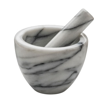 White Marble Mortar and Pestle