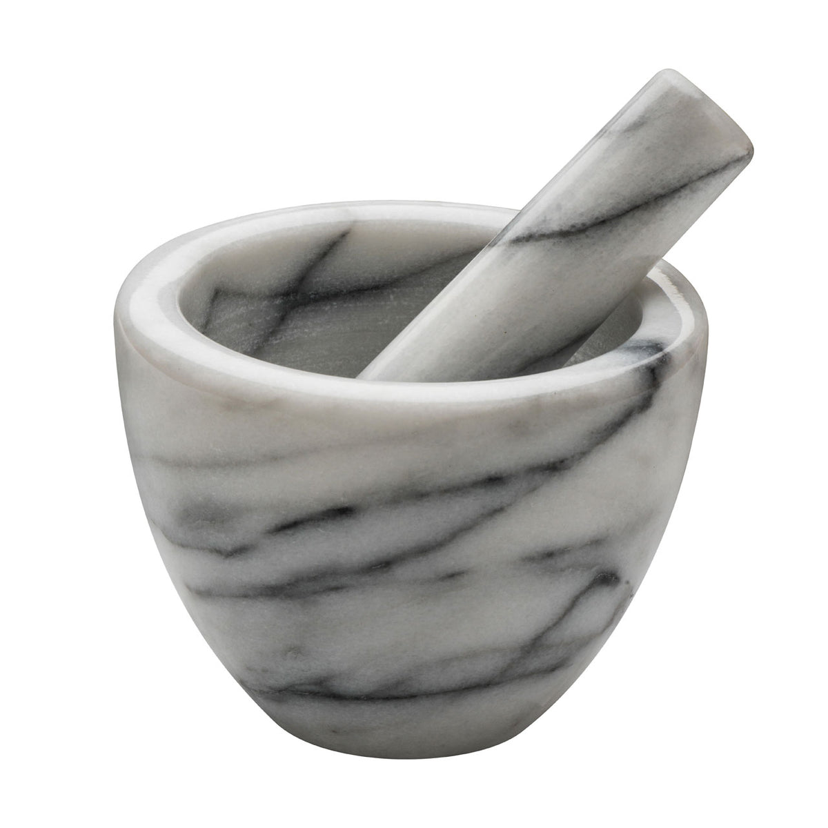 White Marble Mortar and Pestle