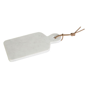 27x13cm White Marble Rectangle Paddle Chopping Board