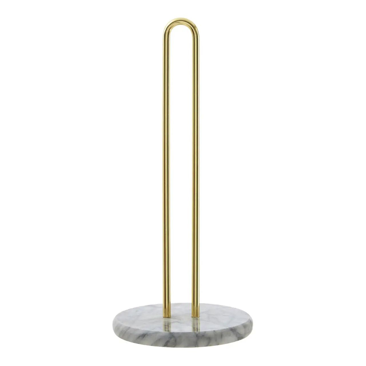 Seraphine White Marble & Brass Finish Paper Towel Holder