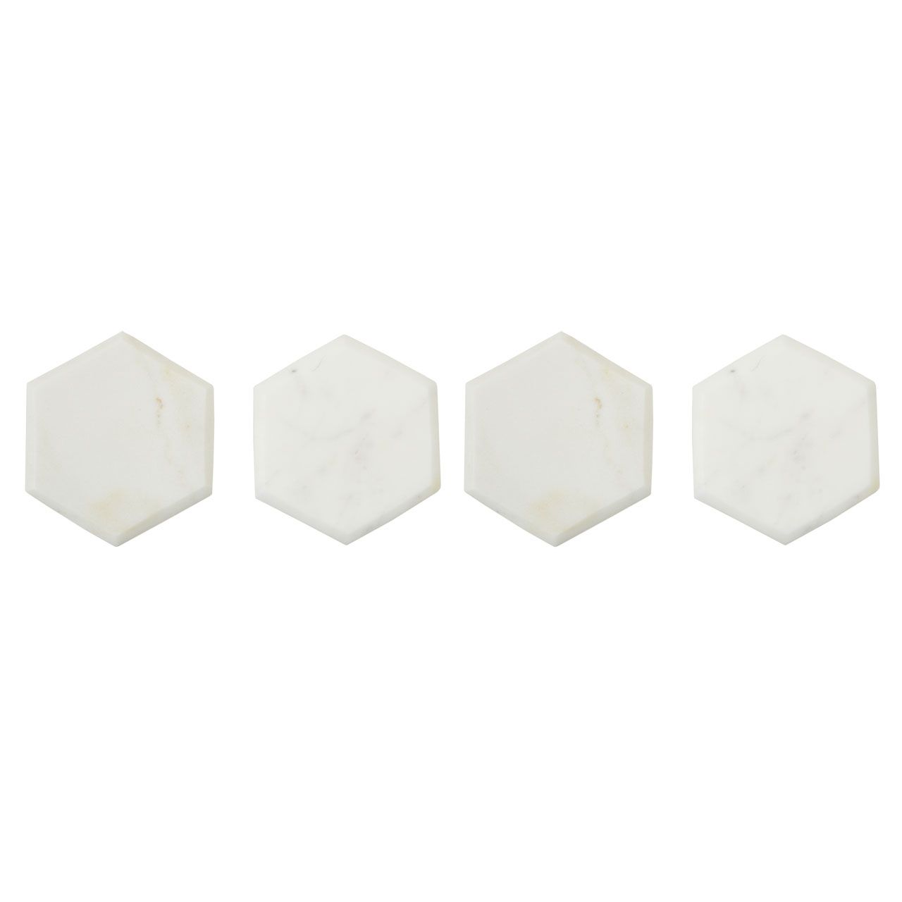 White Marble Coasters Set of 4