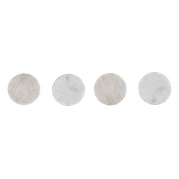 White Marble Coasters Set of 4