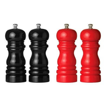 14cm Red Salt & Pepper Mill Set