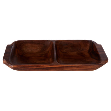 Mora 2 Section Serving Dish With Handles