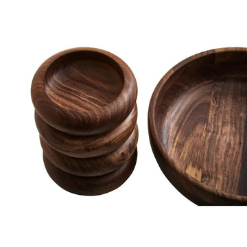 Mora 5pc sheesham Wood Salad Bowl Set