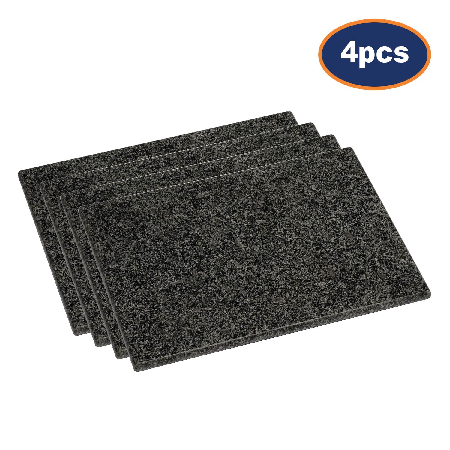 4pcs Black Speckled Granite Cutting  Board