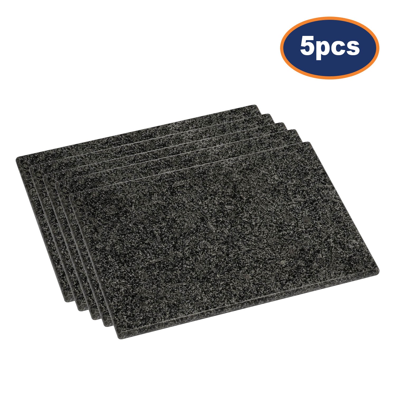 5pcs Black Speckled Granite Cutting  Board