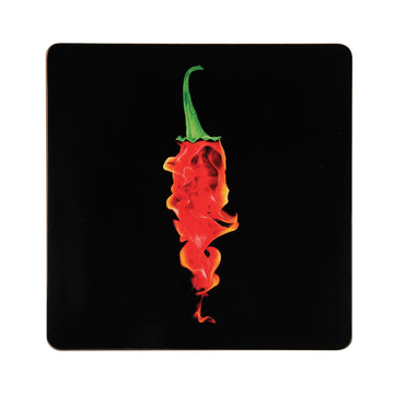 Set of 4 Flaming Chilli Placemats