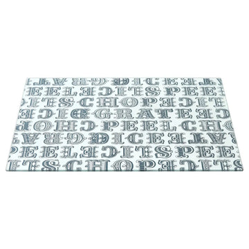 Tempered Glass Carnival Green Chopping Board