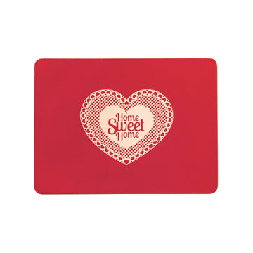 Set of 4 Red Home Sweet Home Placemats