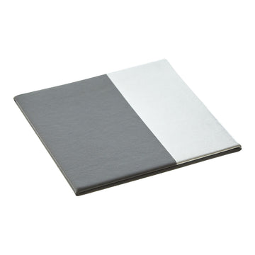 Set 4 Square Silver Grey Coasters