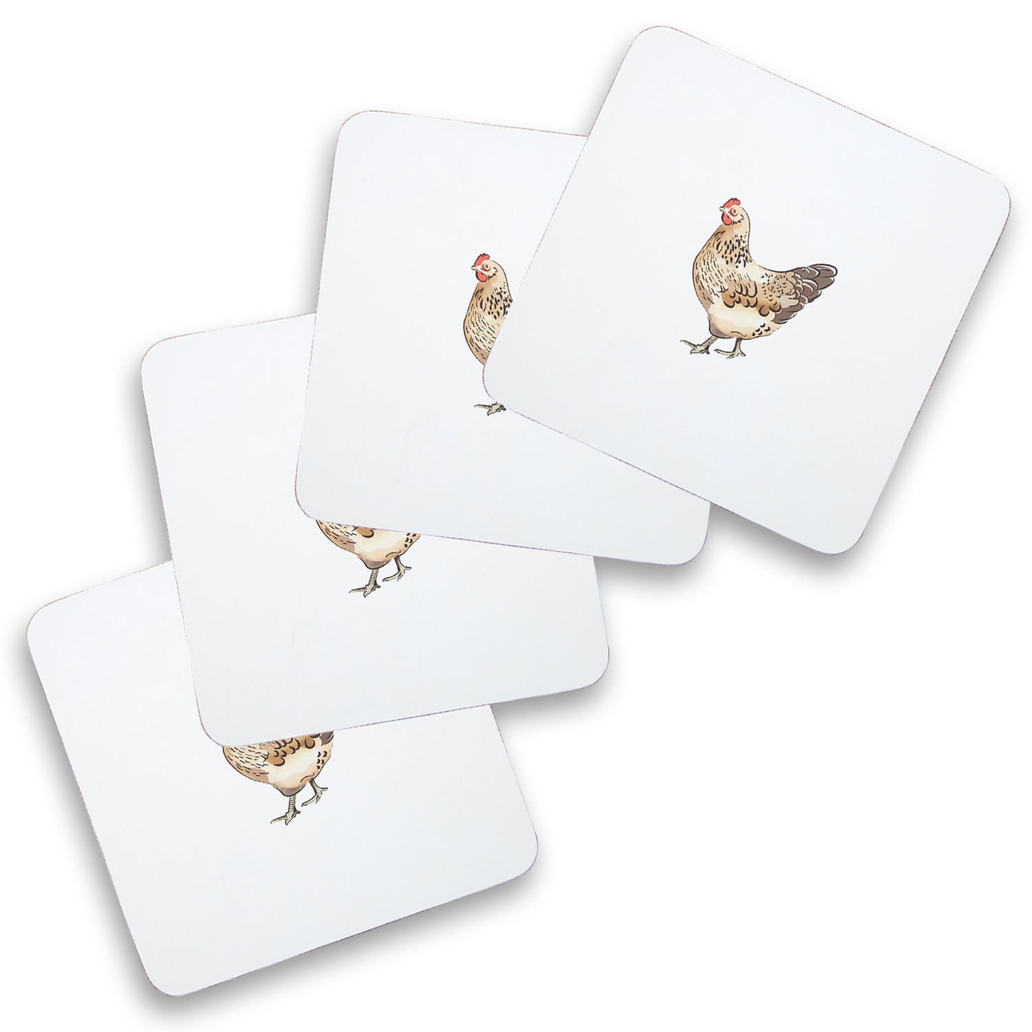 Mrs Henderson Set Of 4 Cork Coasters