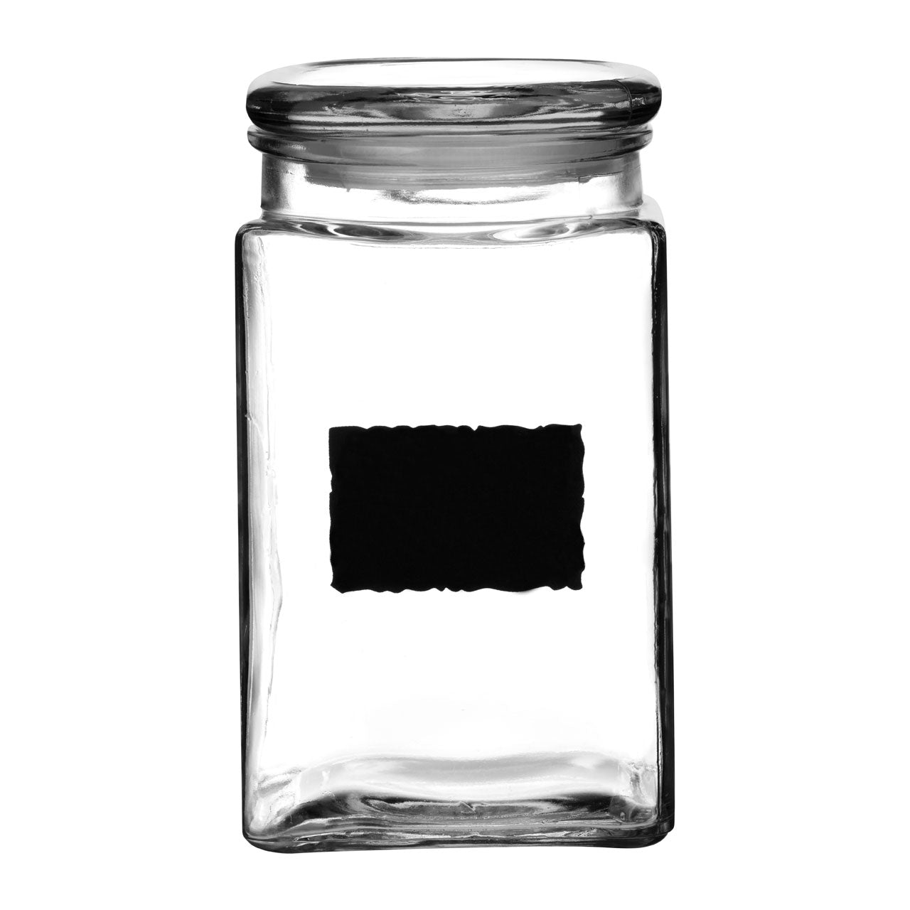 1.2 Litre Glass Storage Jars Airtight Lid With Chalkboard