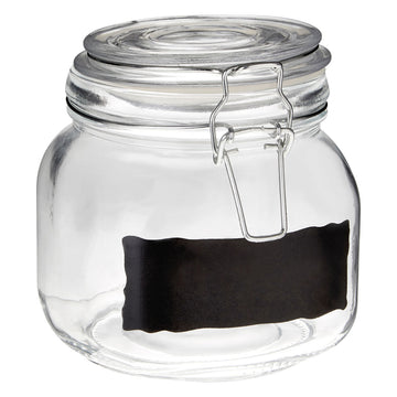 900ml Square Glass Storage Jar