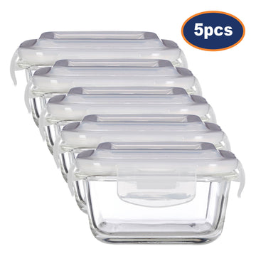 5pcs 320ml Freska Container Borosilicate Glass