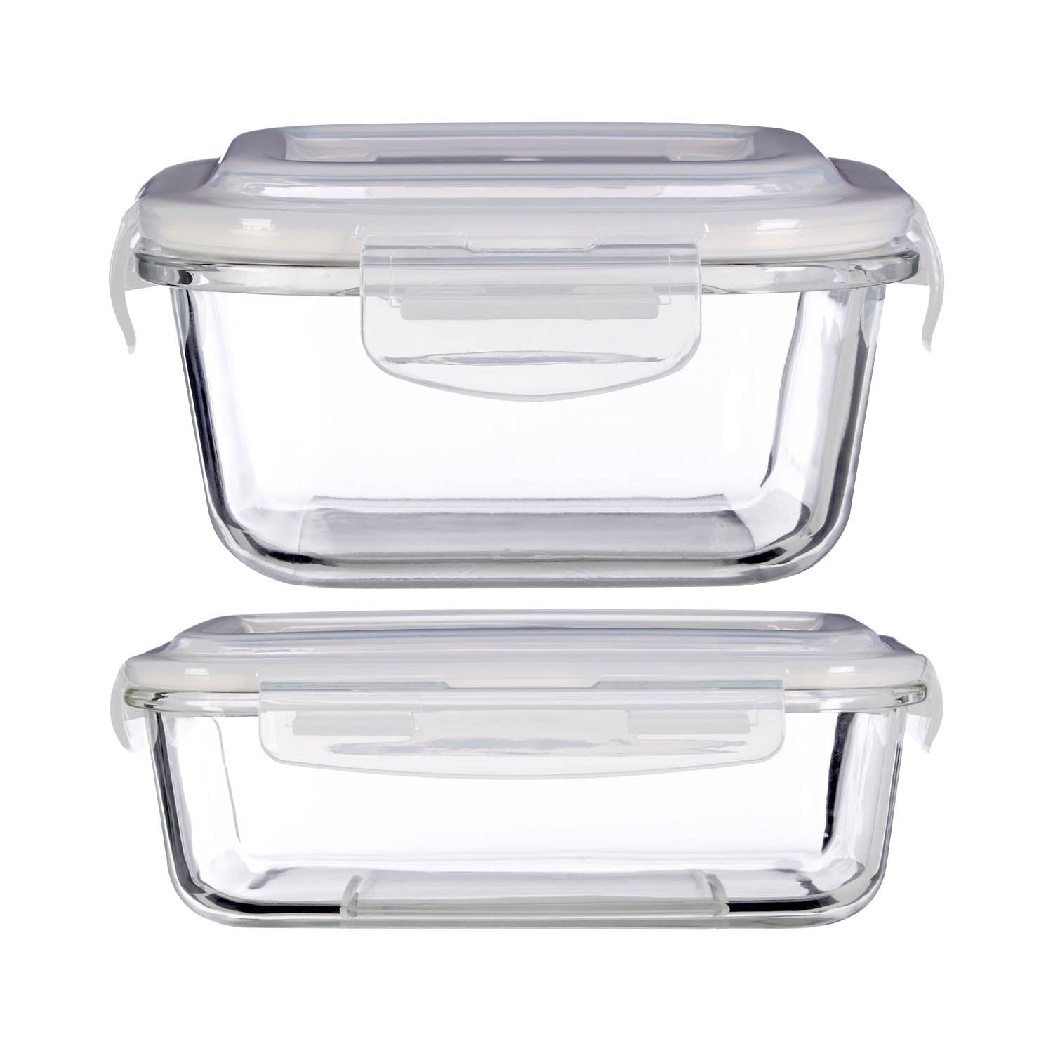 2pc Freska 520ml & 1520ml Glass Food Container Set