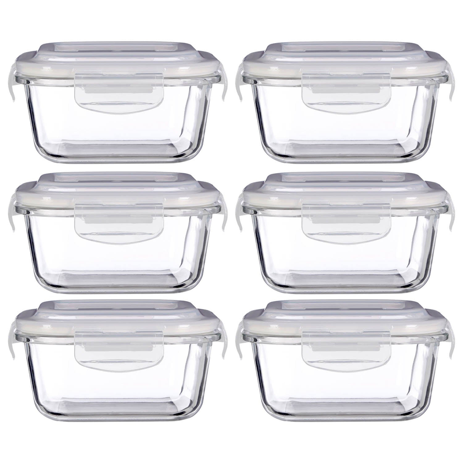 Set of 6 Freska 520ml Glass Food Container