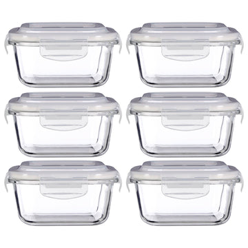 Set of 6 Freska 520ml Glass Food Container