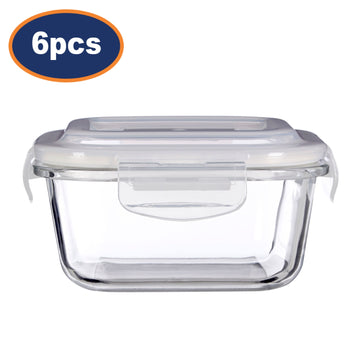 Set of 6 Freska 520ml Glass Food Container