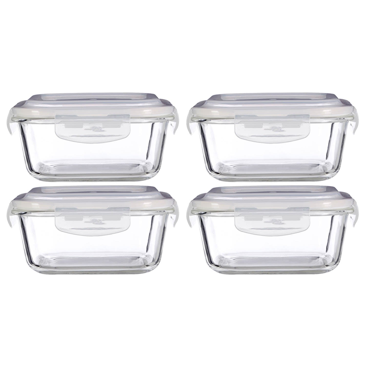 Set of 4 Freska 800ml Glass Food Container