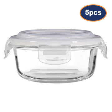 5pc 400ml Freska Glass Food Container Set