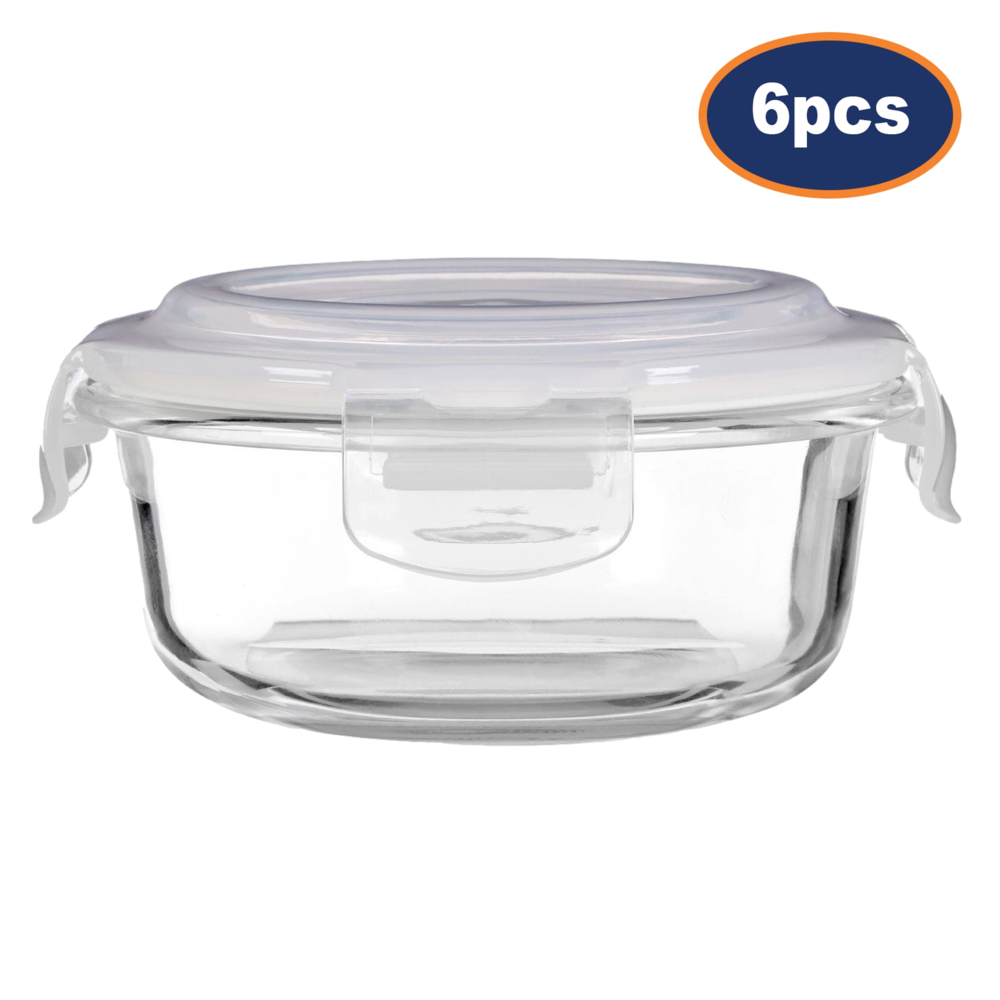 6pc 400ml Freska Glass Food Container Set