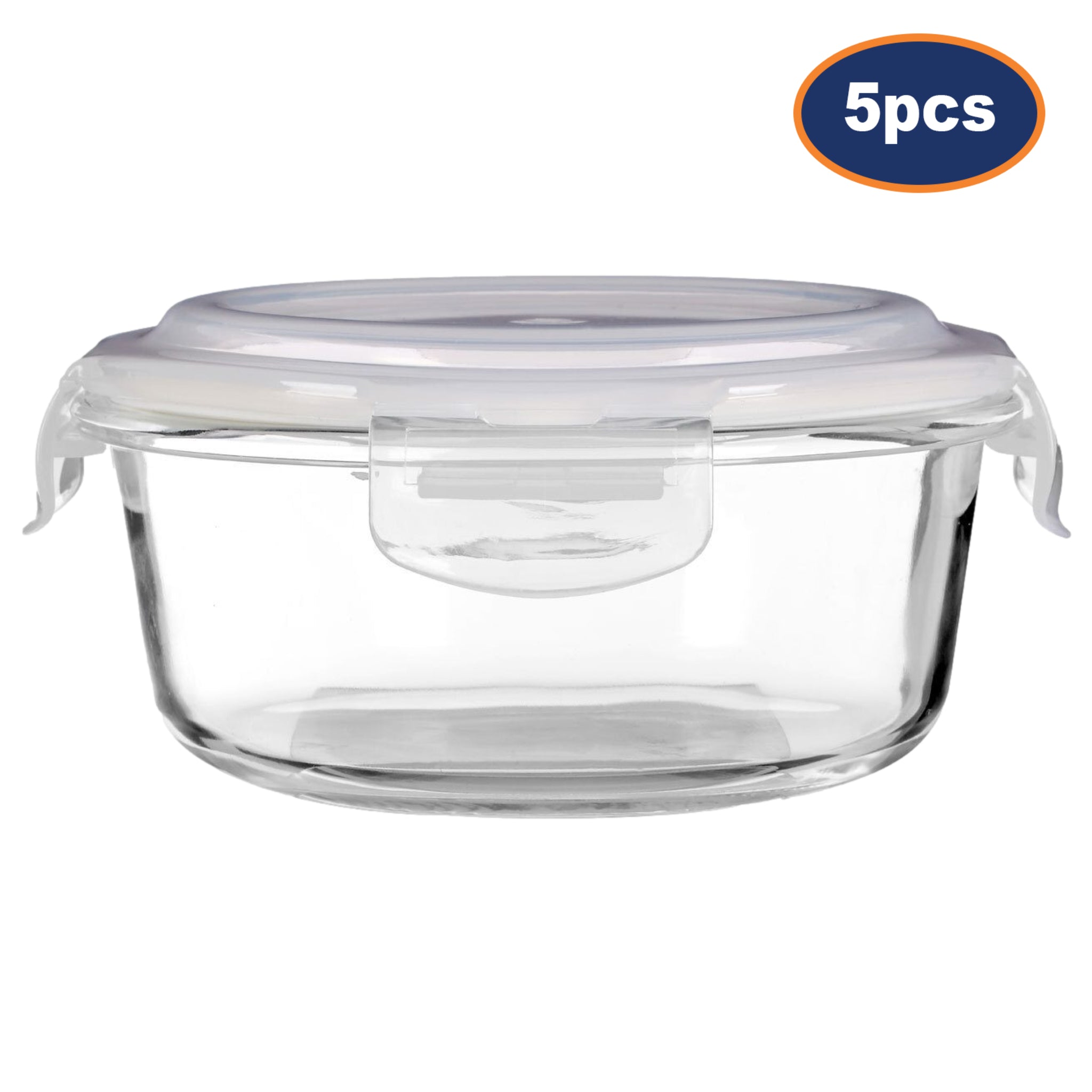 5pc 620ml Freska Glass Food Container Set