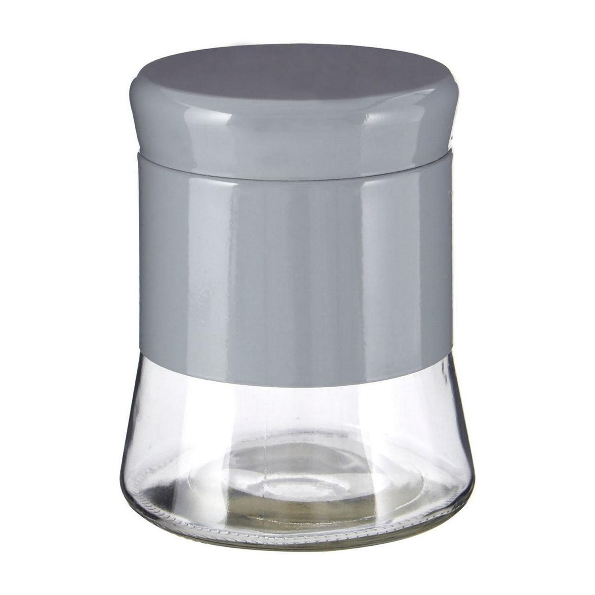 800ml Grey Stainless Steel Glass Storage Jar