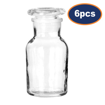 6Pcs 125ml Glass Storage Jar