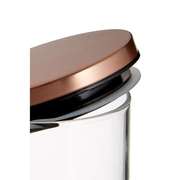 2pcs 700ml Freska Rose Gold Lid Storage Jar