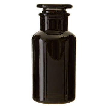 Apothecary Glass Bottle Jar 500ml Black