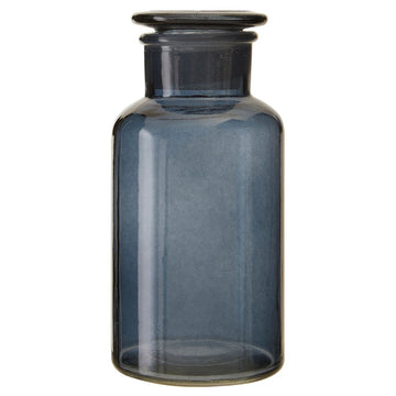 Apothecary Glass Bottle Jar 500ml Grey