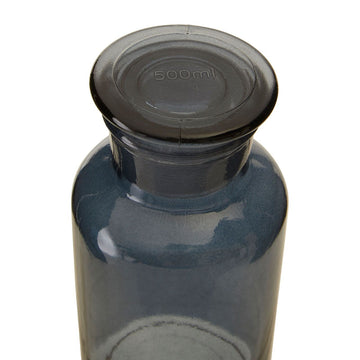 Apothecary Glass Bottle Jar 500ml Grey
