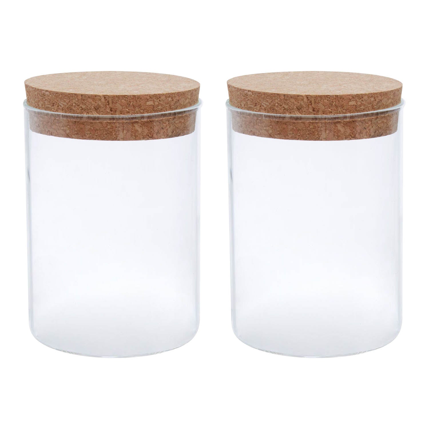 Tromso 2pc 700ml Glass Cylinder Jar