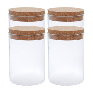 Tromso 4pc 700ml Glass Cylinder Jar