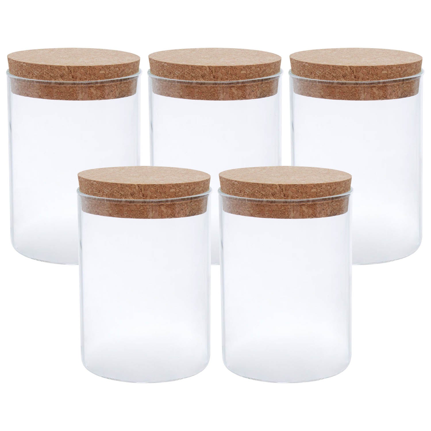 5pc 700ml  Tromso Glass Storage Jar Set