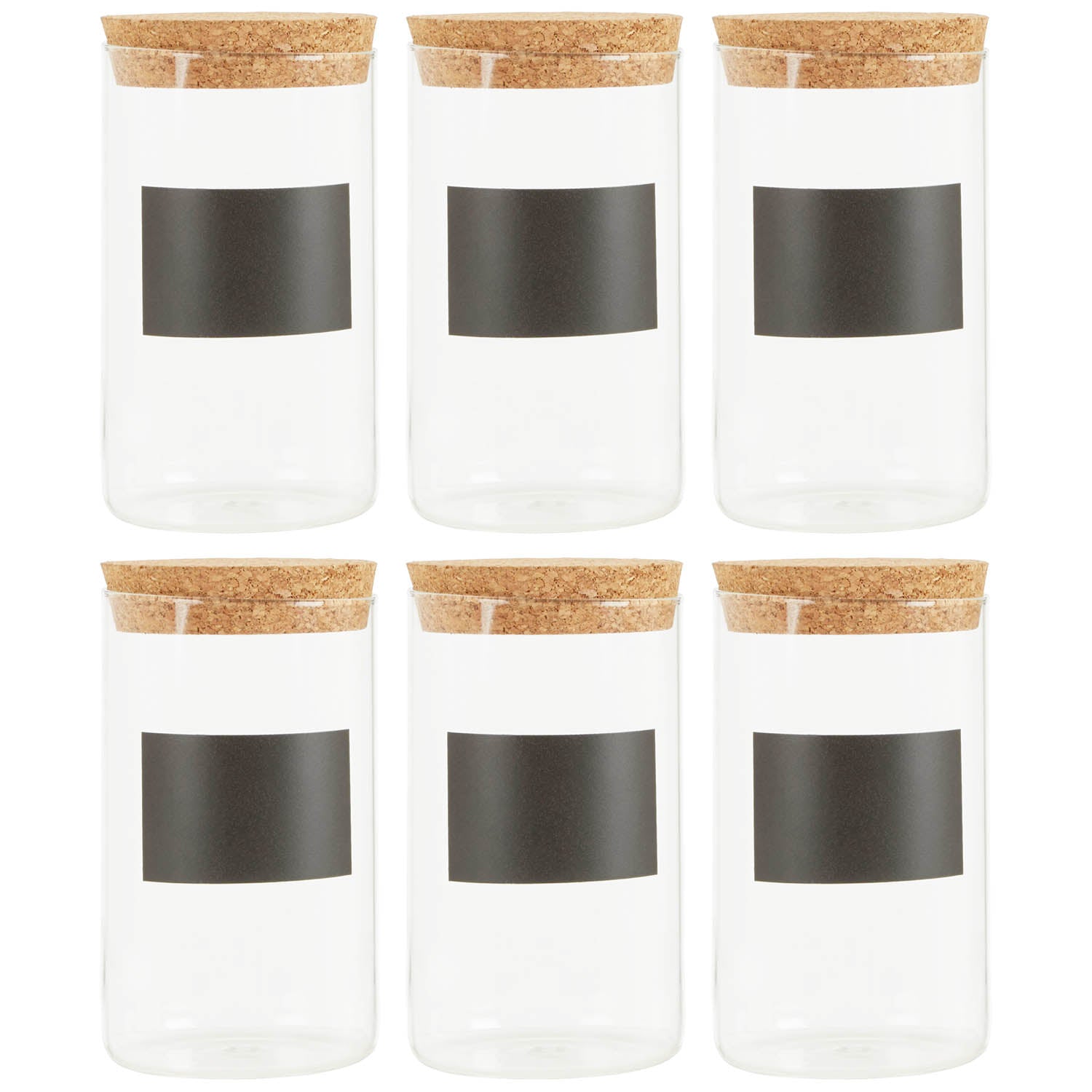 6pc 1000ml  Tromso Glass Storage Jar Set