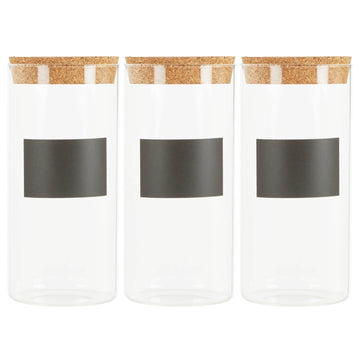 3pc 1300ml Tromso  Glass Storage Jar Set