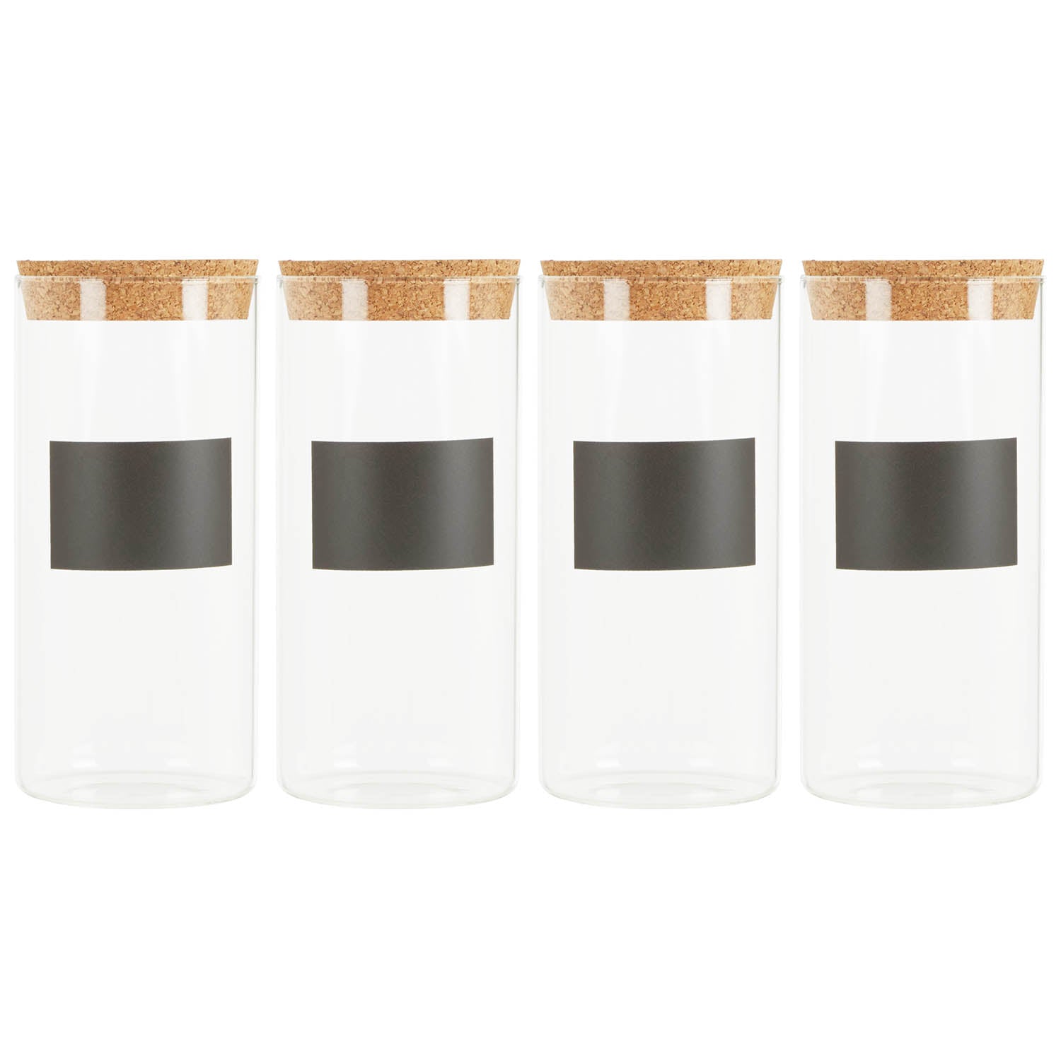 4pc 1300ml Tromso  Glass Storage Jar Set