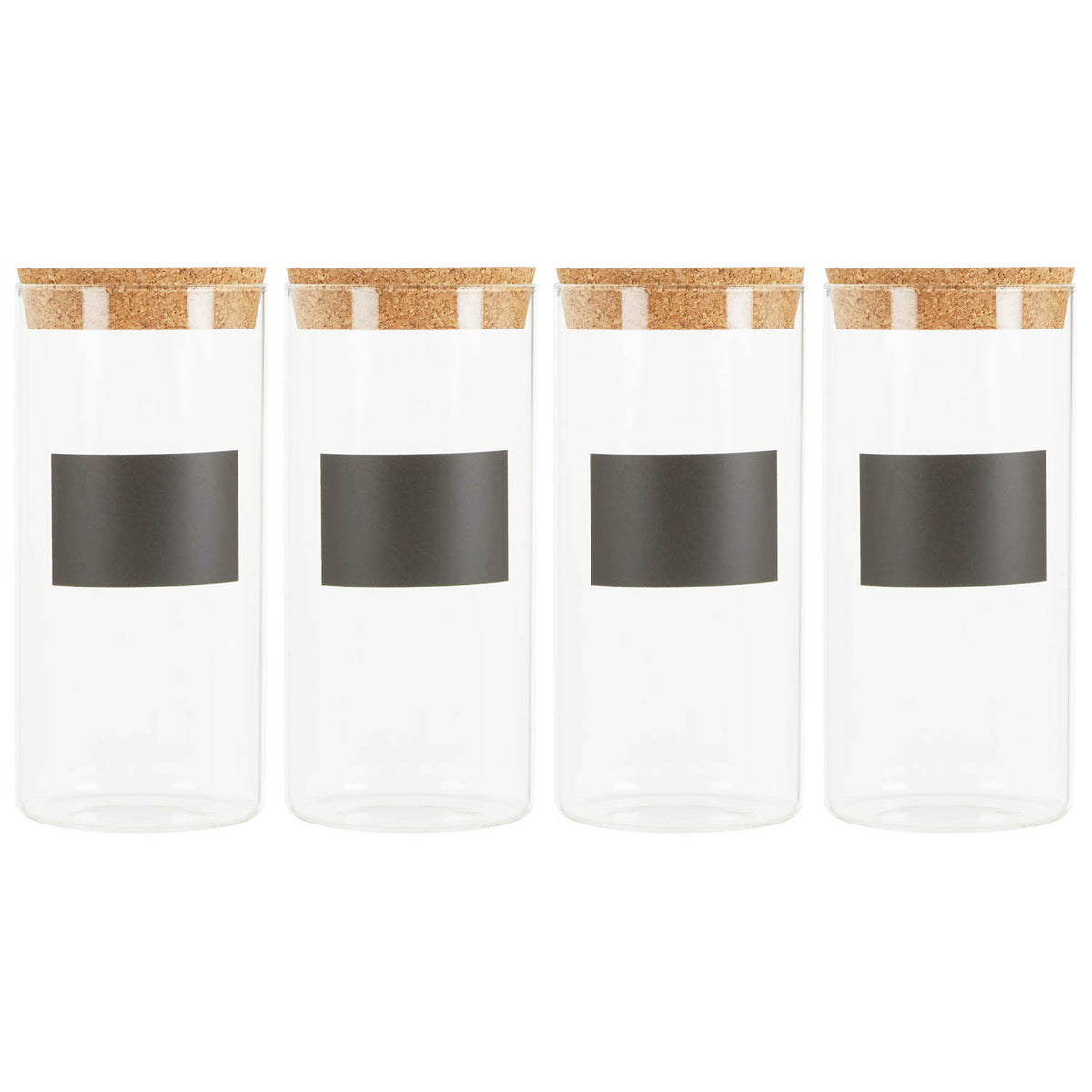 4pc 1300ml Tromso  Glass Storage Jar Set