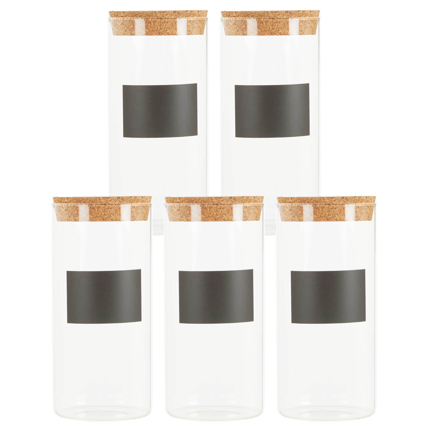 5pc 1300ml Tromso  Glass Storage Jar Set