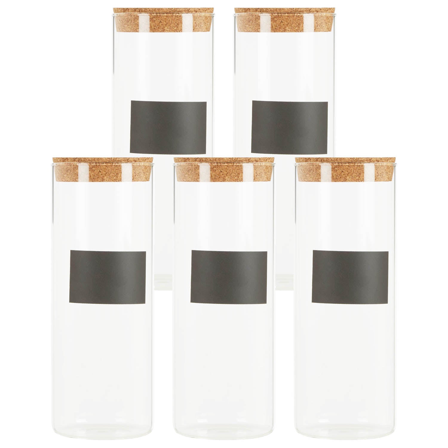 5pc 1600ml Tromso  Glass Storage Jar Set