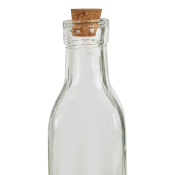 6x Tromso 250ml Tall Glass Bottles Cork Lid
