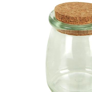 6pcs Tromso 160ml Round Glass Jars Cork Lid