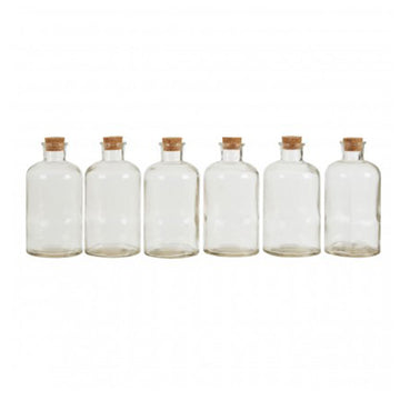 Tromso 6Pcs Round Clear Glass Jars